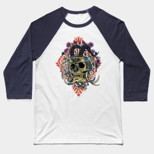 New Guinea Skull Baseball T-Shirt